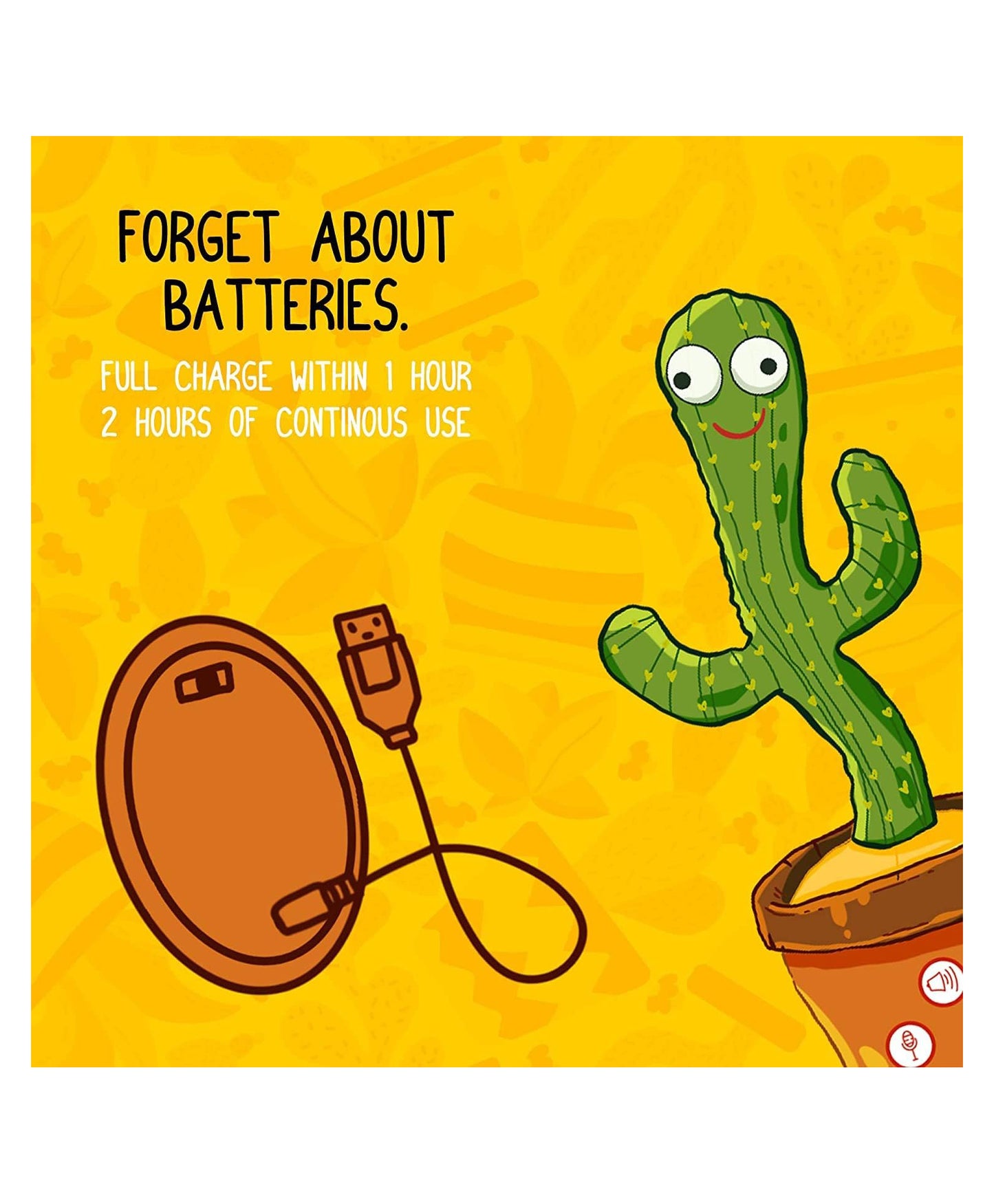 LED Musical Dancing & Mimicry Cactus Toy