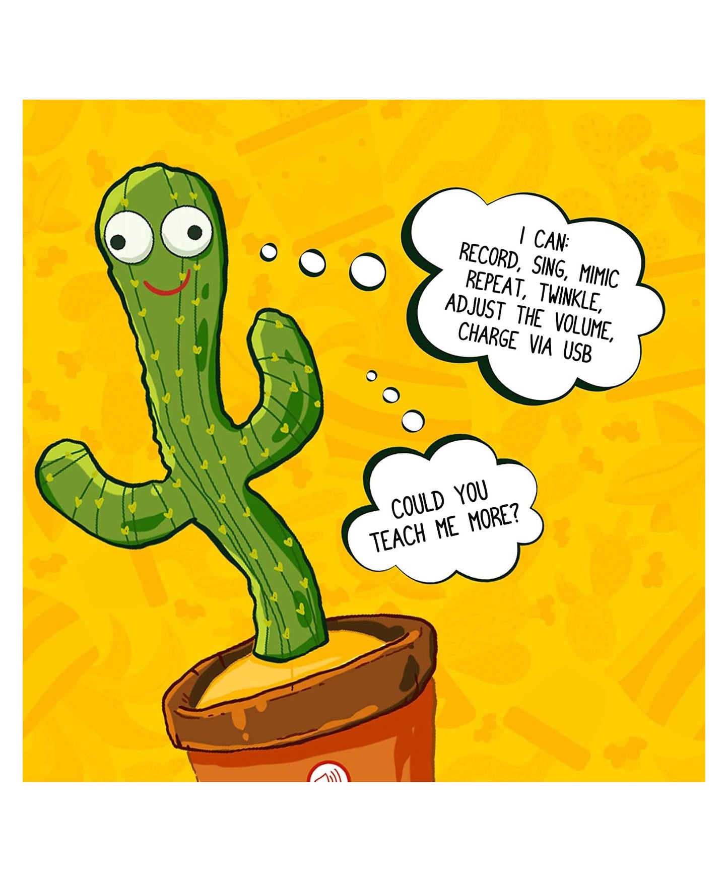 LED Musical Dancing & Mimicry Cactus Toy