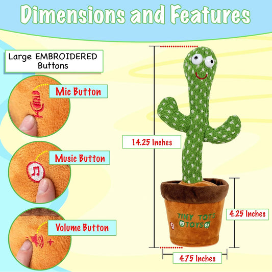 LED Musical Dancing & Mimicry Cactus Toy